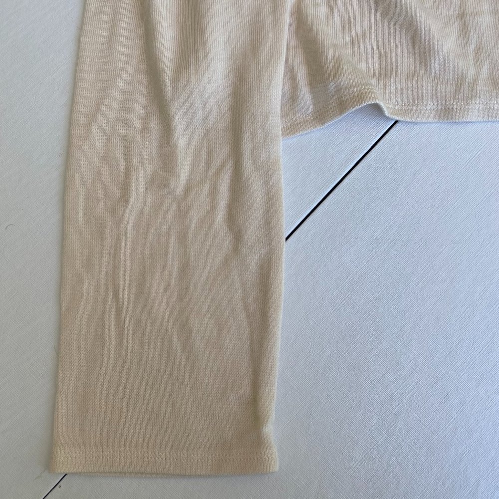 Lovers and Friends "Mandy Top" in Tan/Cream with Mock-Neck Top Size M - Picture 7 of 10